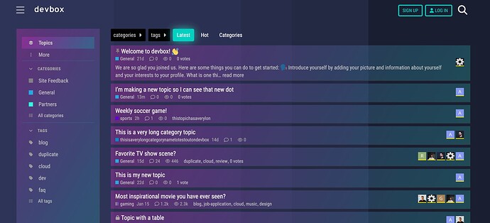 Image: a community platform where users can see new topics and join conversations on various subjects, including sports, TV shows, and movies, with options to introduce themselves and participate by voting and responding. (Captioned by AI) (1920×876 94.3 KB)
