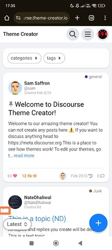 Image: The image depicts a screenshot of a mobile app displaying a discourse theme creator, with a user profile and discussion threads visible. (Captioned by AI) (1080×2400 251 KB)