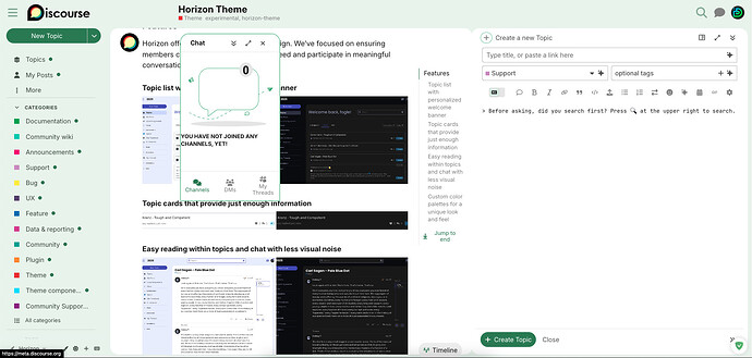 Image: This image showcases the Horizon Theme for Discourse, highlighting features for a clear and less noisy reading experience. (Captioned by AI) (1908×911 238 KB)